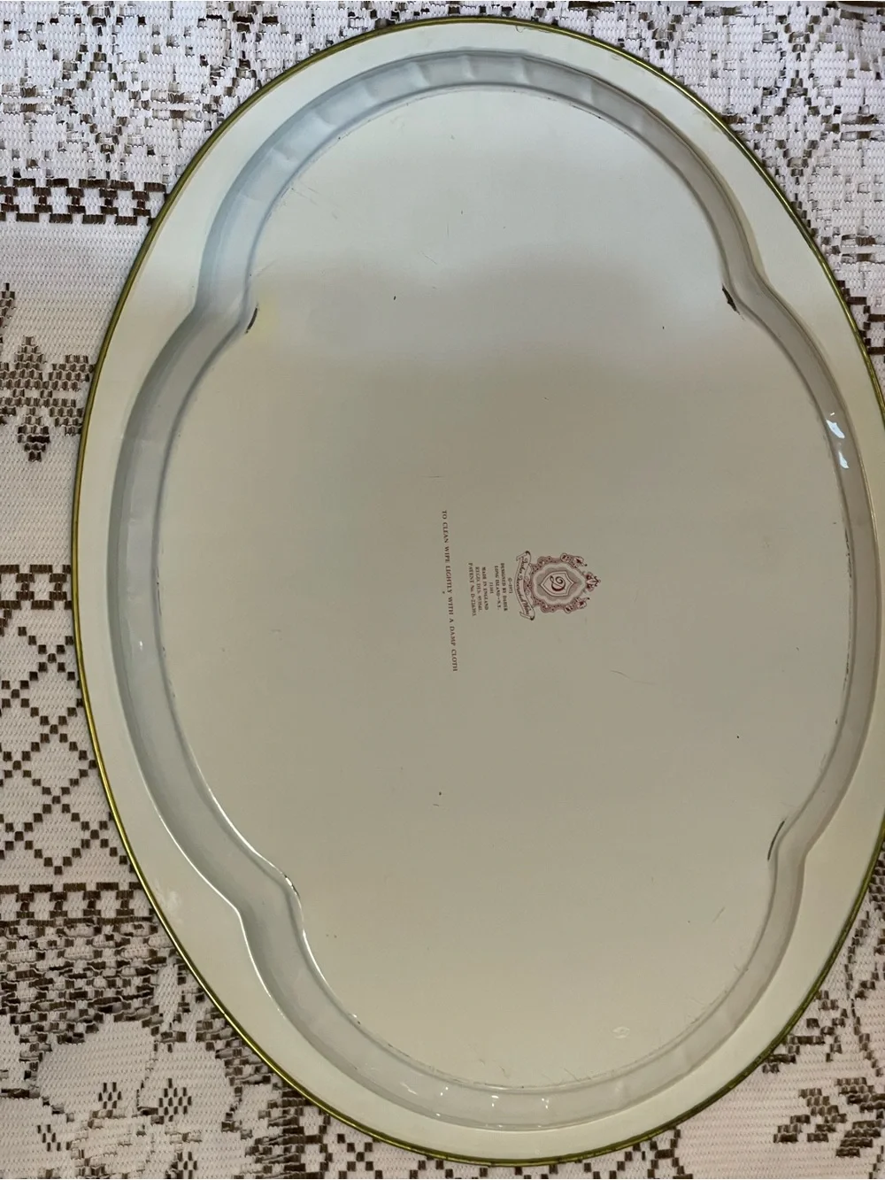 vintage 1971 Daher Decorated Ware metal tray produced in England